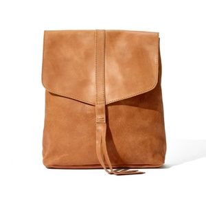 Raven + Lily Yami Leather Backpack in Brown/Cuoio